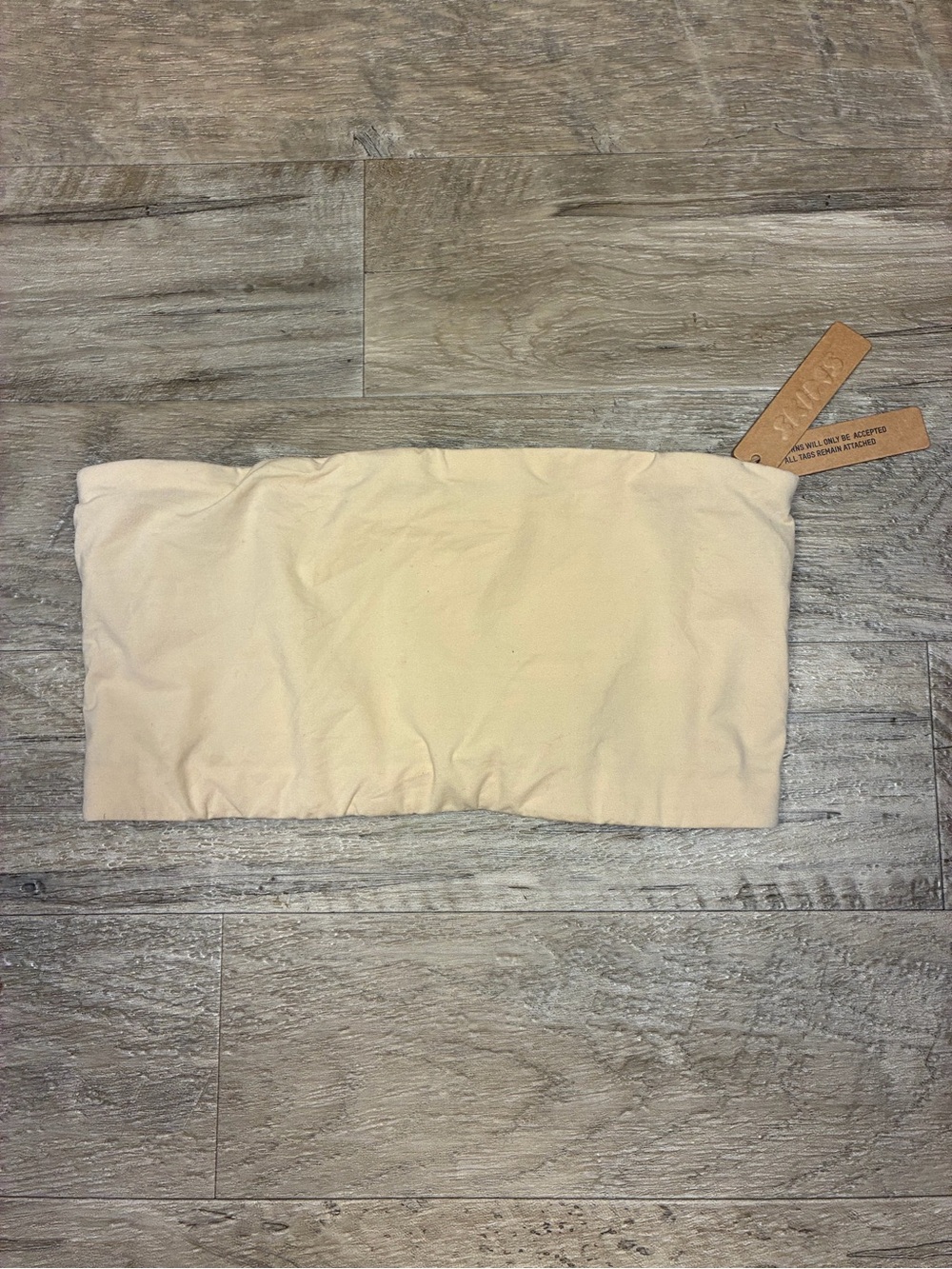 SKIMS Beige Nude Tube Bandeau Top